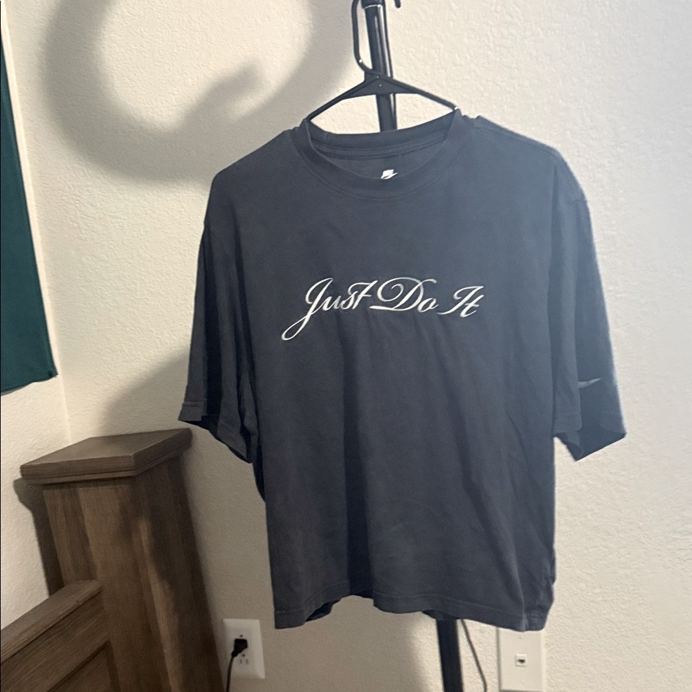 Nike Black 'Just Do It' Short Sleeve Tee